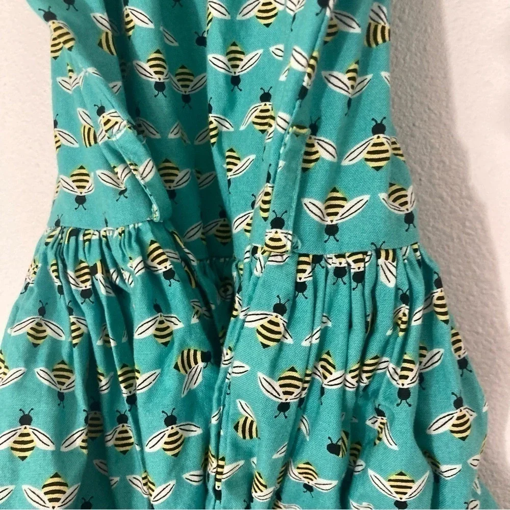Bee print retro style swing dress - Picture 7 of 16
